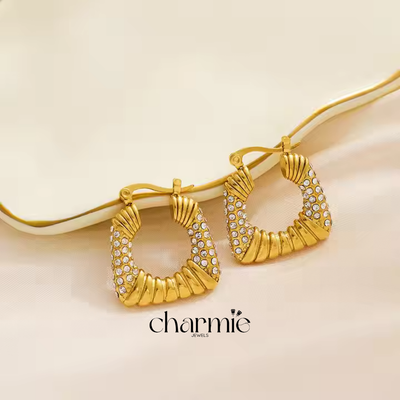 Stainless Steel 18k Gold plated Hoops